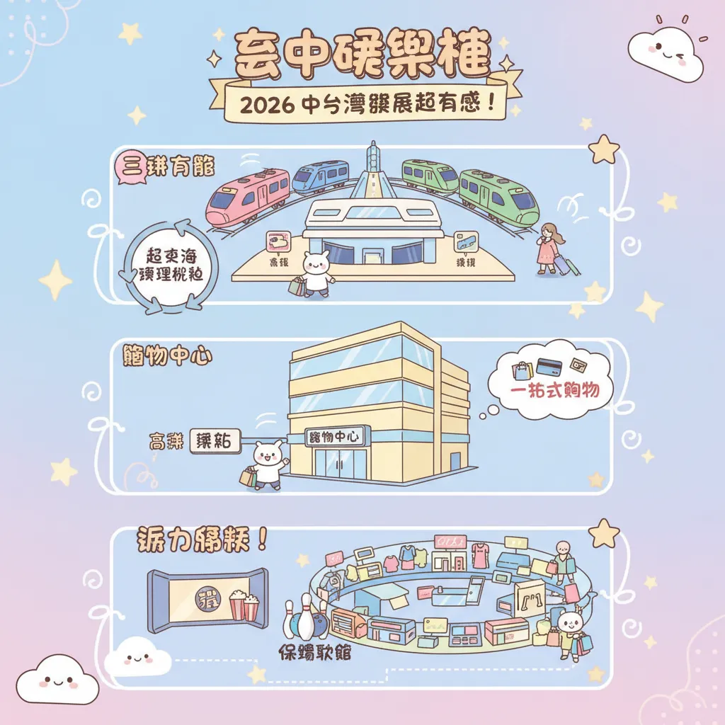 臺中娛樂城結合三鐵共構，打造全新一站式購物體驗