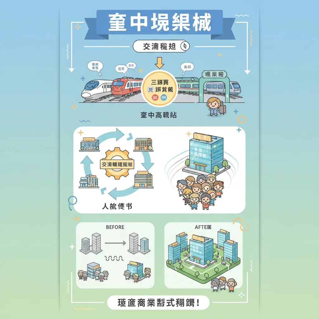 臺中娛樂城進駐交通轉運樞紐，帶動在地商業地標發展